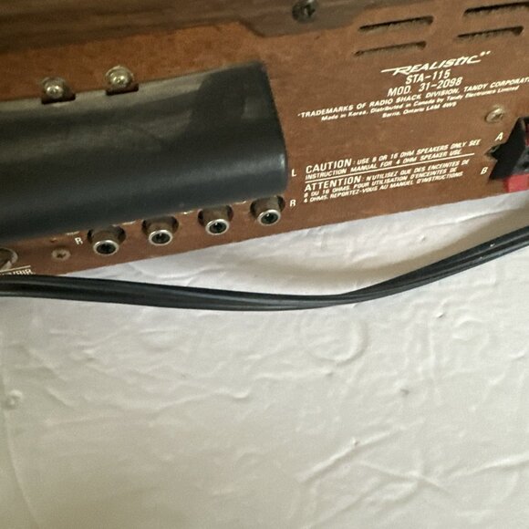 VINTAGE REALISTIC STA-115 AM/FM STEREO RECEIVER TESTED WORKING - Picture 10 of 16